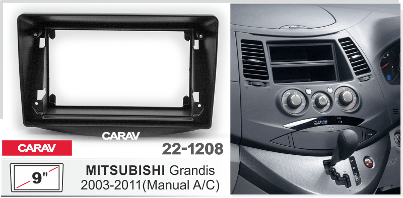 CARAV 22-1208 - MITSUBISHI Grandis 2003-2011 (без климат контроля / Ver.2) (9")
