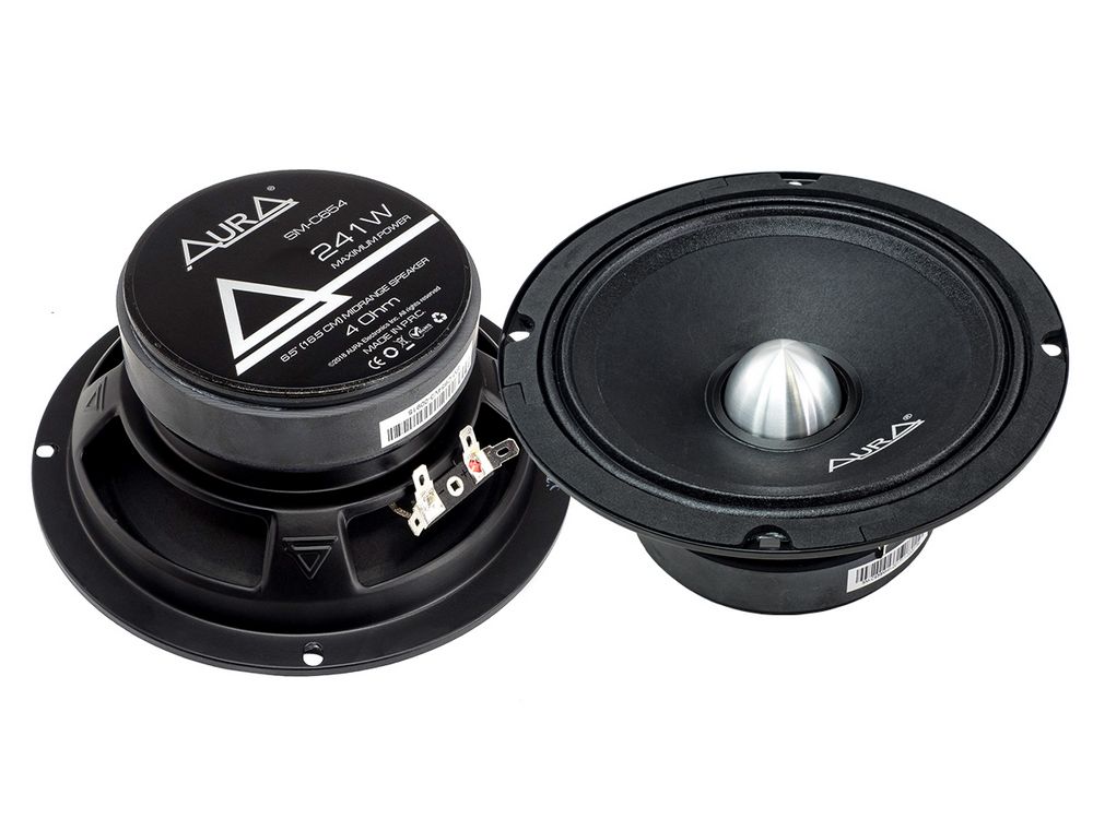 Акустика Aura SM-C654v3 - купить в Авто-сила Акустика Среднечастотная АС Aura SM-C654v3. 16.5 см (6.5 дюйм.), Мощность динамиков 121 Вт (номинальная), 241 Вт (максимальная).