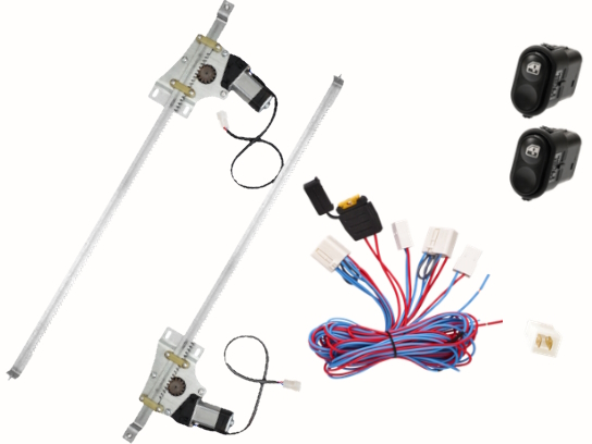 Стеклоподъемники Гранат для VW Transporter T4 (передние двери) <br/>Электростеклоподъёмники новой серии Гранат Авто для: VW Transporter Т4; передние; левый+правый механизмы с мотором