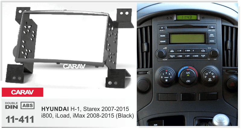 CARAV 11-411 - HYUNDAI H-1, Starex 2007-2015; i800, iMax 2008-2015 (черная)