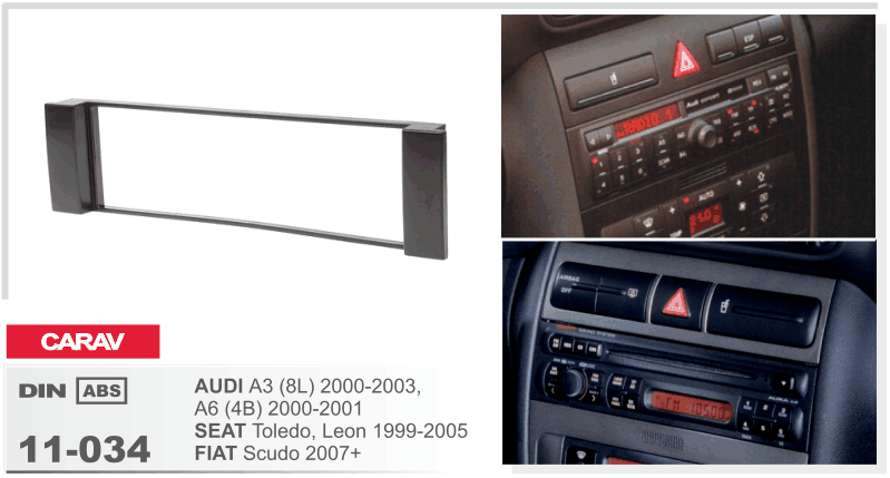 CARAV 11-034 - Audi A3 (8L), A6 (4B) 2000-2001 / Seat Toledo, Leon 1999-2005